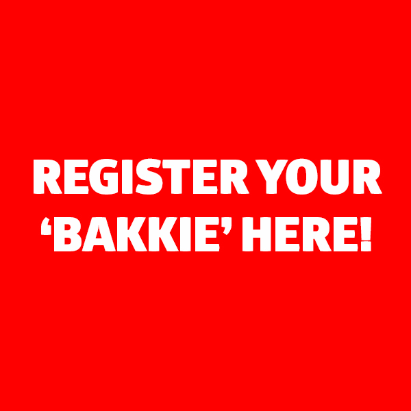 REGISTER YOUR ‘BAKKIE’ HERE!